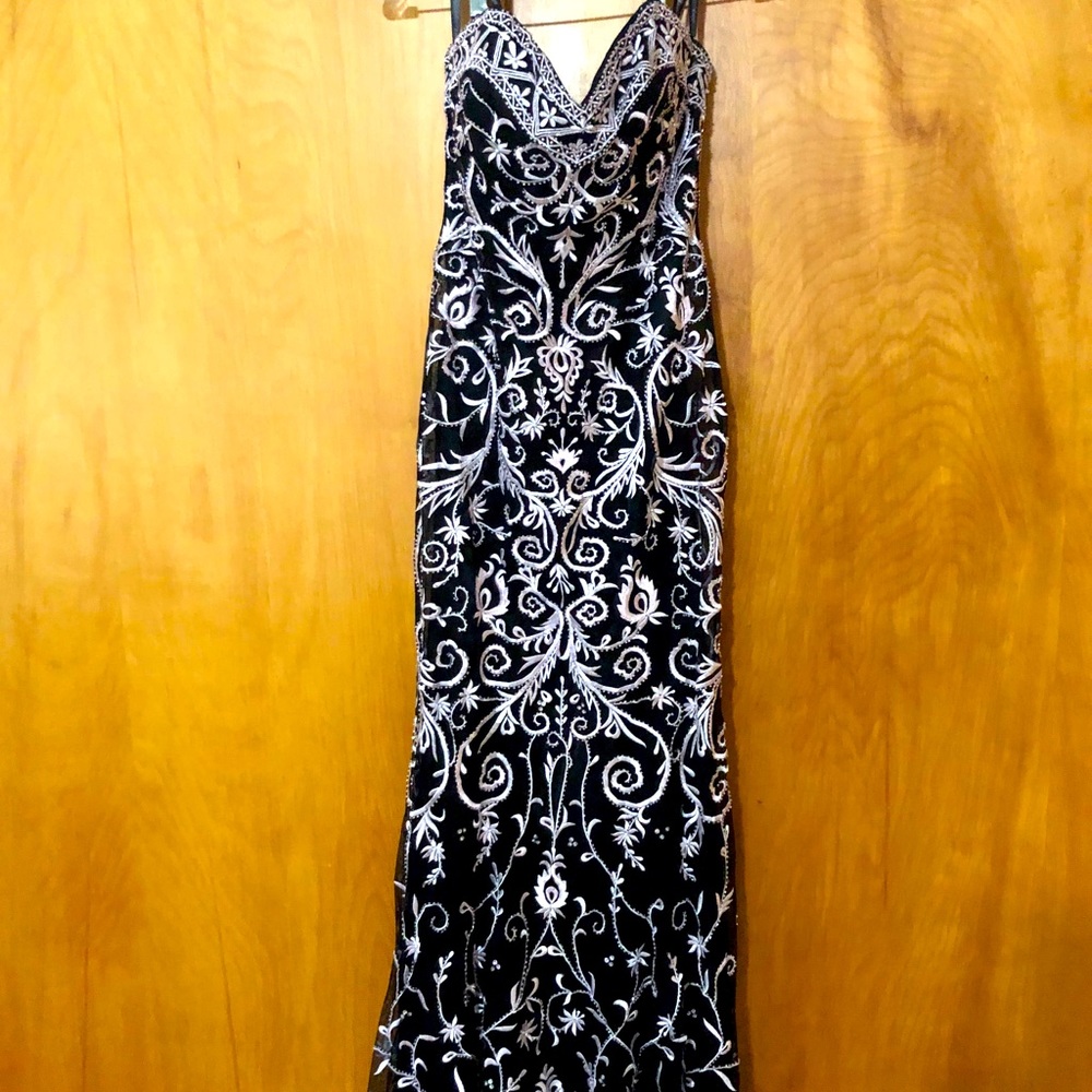 Formal Black and Pale Pink formal gown